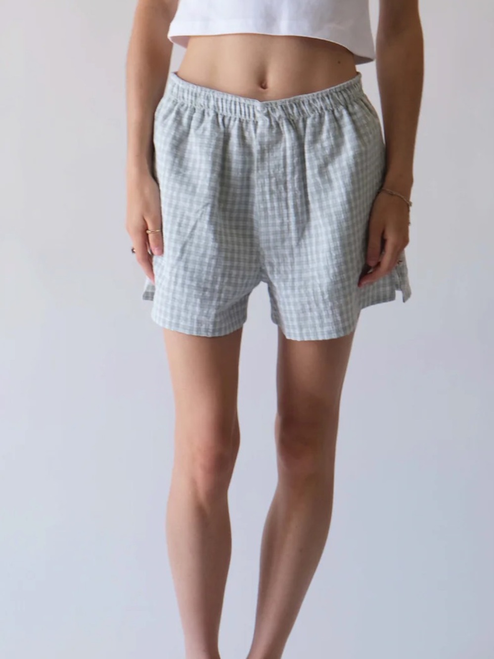 Saint Paradiso Boxer Short - Green Gingham - Picture 3 of 6
